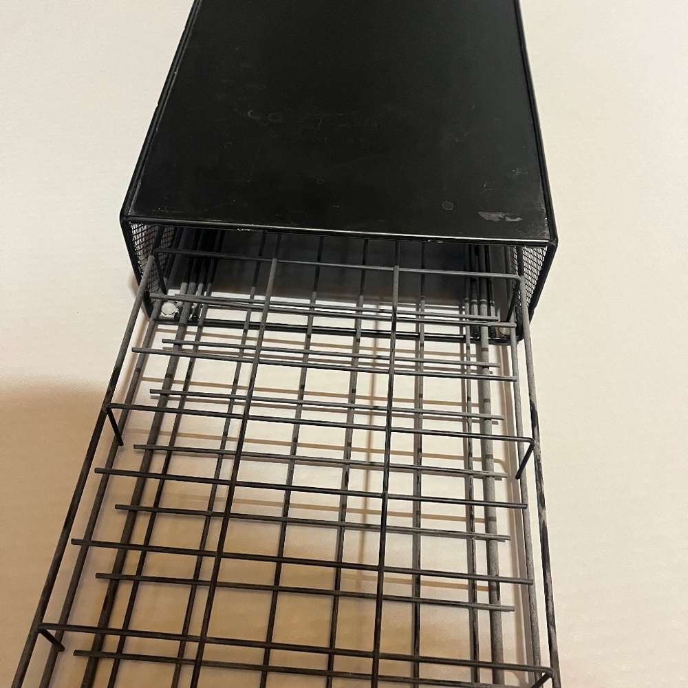 Coffee stand with pod shelf